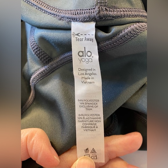 Alo Yoga 7/8 High-waist Airlift Legging Large Anthracite NWOT - Picture 7 of 8